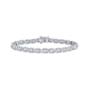 Thumbnail Image 0 of Diamond XO Link Bracelet 1 ct tw Sterling Silver 7"