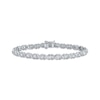 Thumbnail Image 1 of Diamond XO Link Bracelet 1 ct tw Sterling Silver 7&quot;