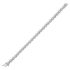 Thumbnail Image 2 of Diamond XO Link Bracelet 1 ct tw Sterling Silver 7&quot;