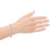 Thumbnail Image 4 of Diamond XO Link Bracelet 1 ct tw Sterling Silver 7&quot;