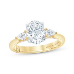 Monique Lhuillier Bliss Oval-Cut Lab-Grown Diamond Engagement Ring 2-3/8 ct tw 18K Two-Tone Gold
