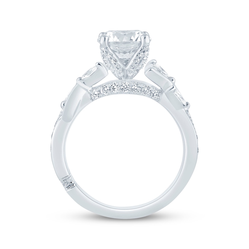 Monique Lhuillier Bliss Round-Cut Lab-Created Diamond Engagement Ring 2-5/8 ct tw 18K White Gold