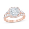 Thumbnail Image 0 of Monique Lhuillier Bliss Princess-Cut Lab-Created Diamond Engagement Ring 1-3/4 ct tw 18K Two-Tone Gold