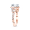 Thumbnail Image 1 of Monique Lhuillier Bliss Princess-Cut Lab-Created Diamond Engagement Ring 1-3/4 ct tw 18K Two-Tone Gold