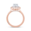 Thumbnail Image 3 of Monique Lhuillier Bliss Princess-Cut Lab-Grown Diamond Engagement Ring 1-3/4 ct tw 18K Two-Tone Gold