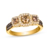 Thumbnail Image 0 of Le Vian Diamond Three-Stone Ring 1 ct tw 14K Honey Gold