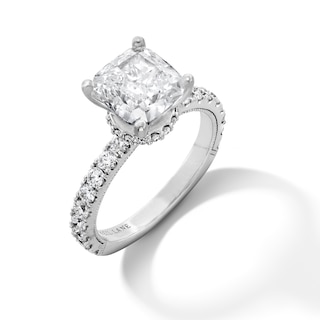 Neil Lane Artistry Cushion-Cut Lab-Grown Diamond Engagement Ring 3-5/8 ct tw 14K White Gold