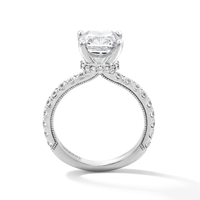 Main Image 5 of Neil Lane Artistry Cushion-Cut Lab-Grown Diamond Engagement Ring 3-5/8 ct tw 14K White Gold