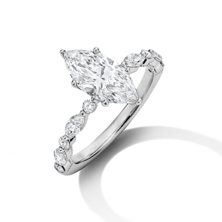 Neil Lane Artistry Marquise-Cut Lab-Grown Diamond Engagement Ring 2 ct tw 14K White Gold