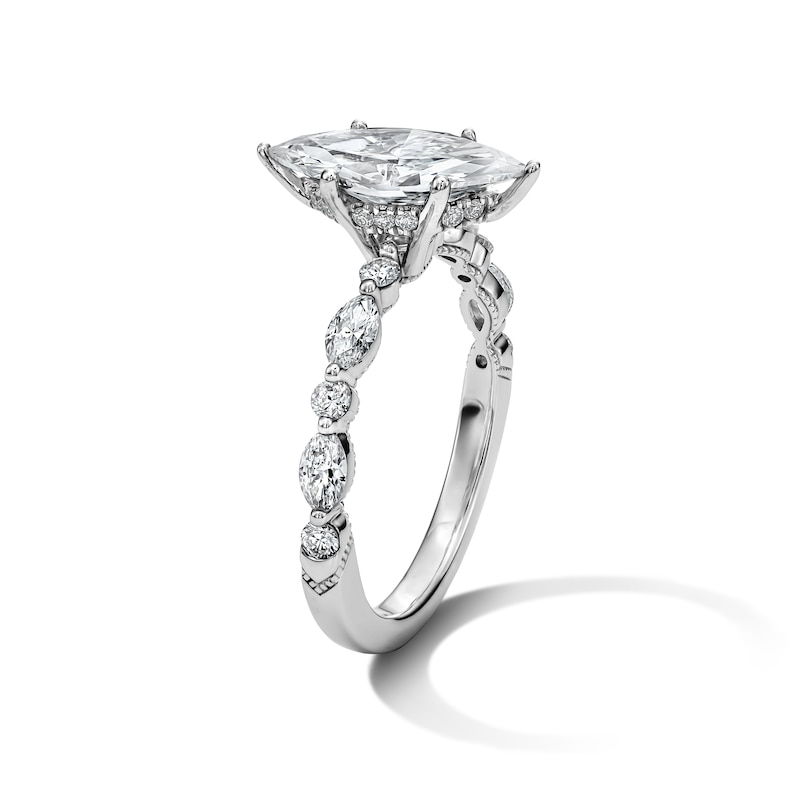 Main Image 3 of Neil Lane Artistry Marquise-Cut Lab-Grown Diamond Engagement Ring 2 ct tw 14K White Gold