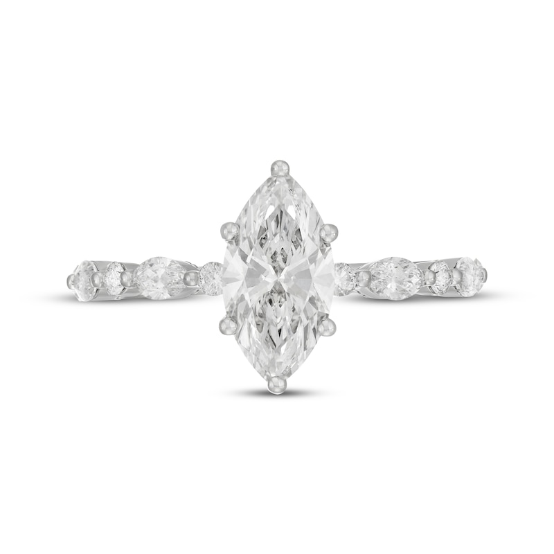 Main Image 3 of Neil Lane Artistry Marquise-Cut Lab-Grown Diamond Engagement Ring 2 ct tw 14K White Gold