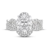 Thumbnail Image 3 of THE LEO Legacy Lab-Grown Diamond Oval-Cut Twist Shank Bridal Set 2-5/8 ct tw 14K White Gold