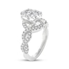 Thumbnail Image 5 of THE LEO Legacy Lab-Grown Diamond Oval-Cut Twist Shank Engagement Ring 2-1/2 ct tw 14K White Gold