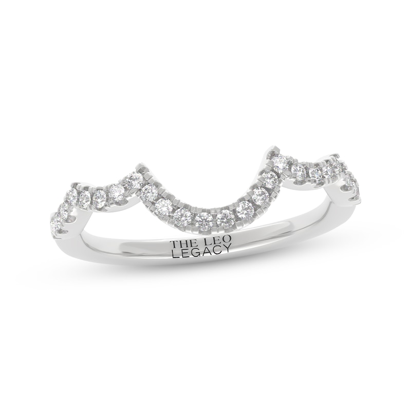 Main Image 7 of THE LEO Legacy Lab-Grown Diamond Scalloped Wedding Band 1/4 ct tw 14K White Gold