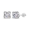 Thumbnail Image 0 of THE LEO Legacy Eternal Light Lab-Created Diamond Cushion-Cut Solitaire Stud Earrings 4 ct tw 14K White Gold (F/VS2)