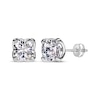 Thumbnail Image 1 of THE LEO Legacy Eternal Light Lab-Grown Diamond Cushion-Cut Solitaire Stud Earrings 4 ct tw 14K White Gold (F/VS2)