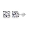 Thumbnail Image 0 of THE LEO Legacy Eternal Light Lab-Created Diamond Cushion-Cut Solitaire Stud Earrings 5 ct tw 14K White Gold (F/VS2)