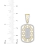 Thumbnail Image 2 of Linked Always Men's Diamond Chain Link Dog Tag Charm 1 ct tw 10K Yellow Gold