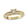 Thumbnail Image 1 of Princess-Cut Diamond Engagement Ring 1/8 ct tw 10K Yellow Gold