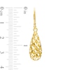 Thumbnail Image 2 of Italian Brilliance Diamond-Cut Drop Earrings 14K Yellow Gold