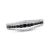 Thumbnail Image 1 of Black & White Diamond Ring 1/3 ct tw Sterling Silver