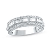 Thumbnail Image 0 of Lab-Created Diamonds by KAY Baguette & Round-Cut Anniversary Band 1 ct tw 14K White Gold