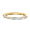 Thumbnail Image 3 of Neil Lane Premiere Pear-Shaped & Round-Cut Diamond Anniversary Band 5/8 ct tw 14K Yellow Gold