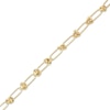 Thumbnail Image 1 of Hollow Love Knot Link Bracelet 10K Yellow Gold 7.5"