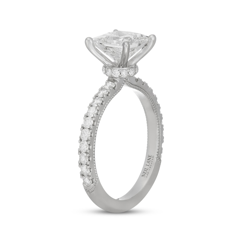 Main Image 2 of Neil Lane Artistry Princess-Cut Lab-Grown Diamond Engagement Ring 2-1/2 ct tw 14K White Gold