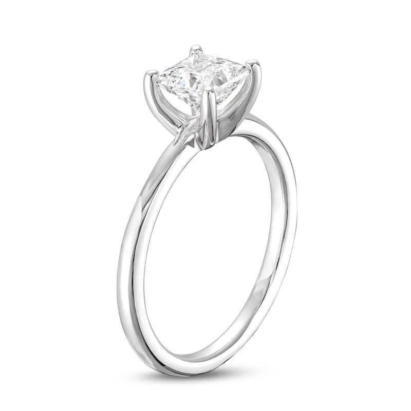 Main Image 2 of Now + Forever Lab-Grown Diamonds Princess-Cut Solitaire Engagement Ring 1 ct tw 14K White Gold (F/SI2)