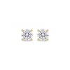 Thumbnail Image 2 of KAY Lab-Grown Diamonds Round-cut Solitaire Stud Earrings 1/2 ct tw 14K Yellow Gold (F/SI2)