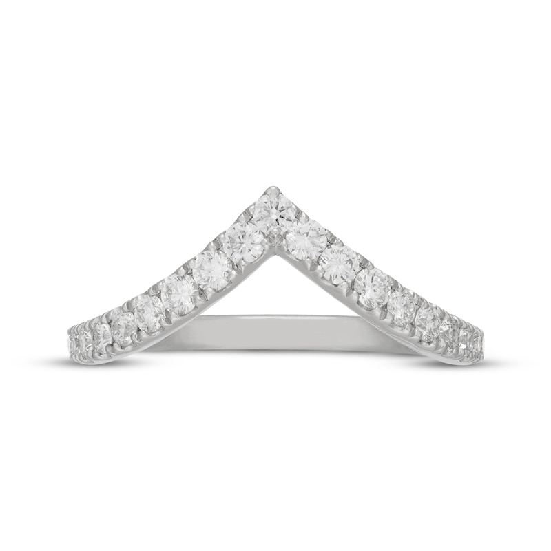 Main Image 9 of Neil Lane Artistry Lab-Grown Diamond Chevron Wedding Band 1/2 ct tw 14K White Gold