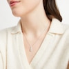 Thumbnail Image 4 of Diamond Three-Stone Drop Necklace 5/8 ct tw 14 White Gold 18&quot;