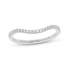 Thumbnail Image 7 of THE LEO Ideal Cut Diamond Curved Wedding Band 1/5 ct tw 14K White Gold