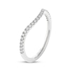 Thumbnail Image 8 of THE LEO Ideal Cut Diamond Curved Wedding Band 1/5 ct tw 14K White Gold