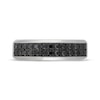 Thumbnail Image 2 of Neil Lane Men's Black Diamond Two-Row Wedding Band 1 ct tw 14K White Gold