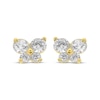 Thumbnail Image 2 of Children's Cubic Zirconia Butterfly Stud Earrings 14K Yellow Gold