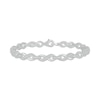 Thumbnail Image 1 of Diamond Infinity Link Bracelet 1/2 ct tw Sterling Silver 7.25"