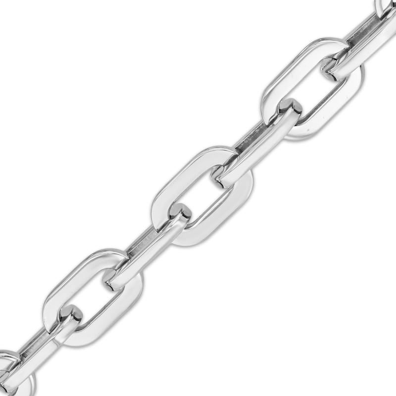 Main Image 2 of Large Paperclip Chain Necklace Solid Stainless Steel 24&quot;