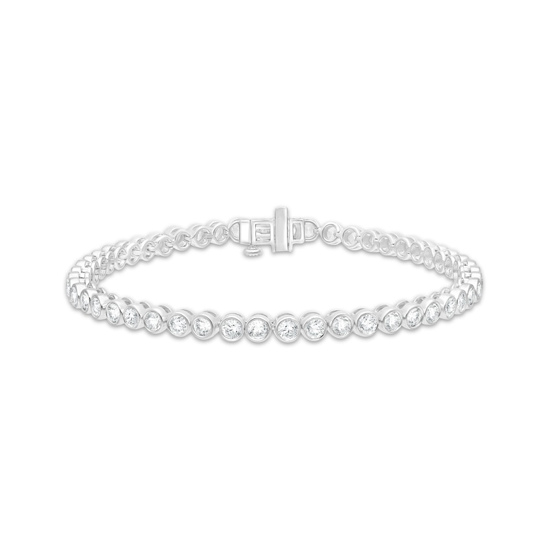 Main Image 1 of KAY Lab-Grown Diamonds Bezel-Set Diamond Bracelet 4 ct tw 10K White Gold 7&quot;