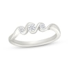 Thumbnail Image 1 of KAY Lab-Grown Diamonds Round-Cut Three-Stone Bypass Promise Ring 1/5 ct tw Sterling Silver