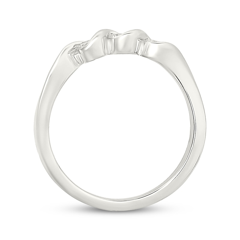 Main Image 3 of KAY Lab-Grown Diamonds Round-Cut Three-Stone Bypass Promise Ring 1/5 ct tw Sterling Silver
