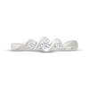 Thumbnail Image 4 of KAY Lab-Grown Diamonds Round-Cut Three-Stone Bypass Promise Ring 1/5 ct tw Sterling Silver