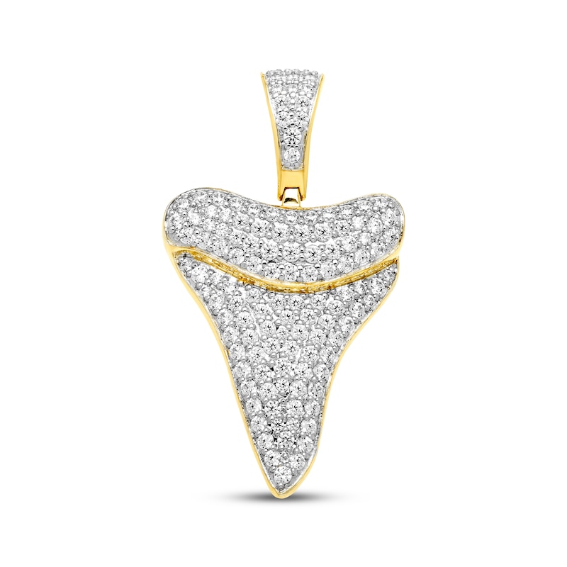 Main Image 1 of Men's Diamond Shark Tooth Charm 1 ct tw 10K Yellow Gold