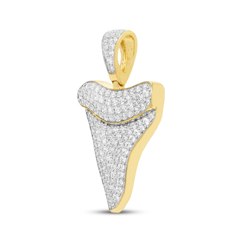 Main Image 2 of Men's Diamond Shark Tooth Charm 1 ct tw 10K Yellow Gold