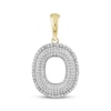 Thumbnail Image 1 of Diamond Puff Letter O Initial Charm 1/3 ct tw 10K Yellow Gold