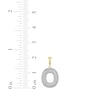 Thumbnail Image 3 of Diamond Puff Letter O Initial Charm 1/3 ct tw 10K Yellow Gold