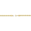 Thumbnail Image 3 of Rope Chain Necklace 6mm Yellow Ion-Plated Solid Stainless Steel 22&quot;