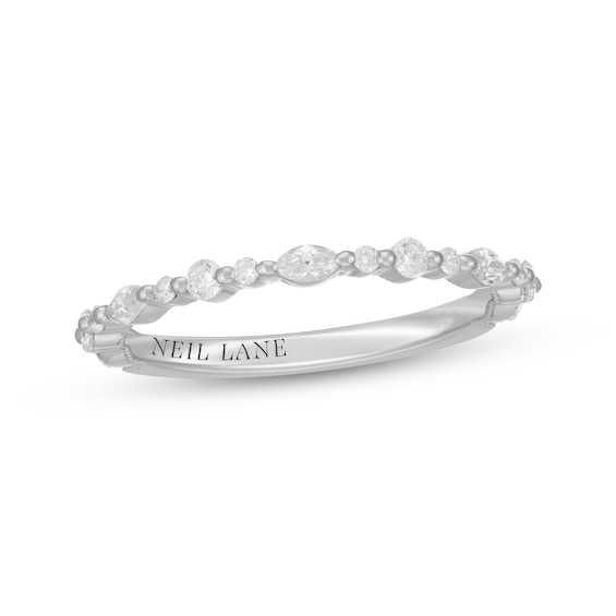 Neil Lane Premiere Marquise & Round-Cut Diamond Anniversary Ring 3/8 ct tw 14K White Gold