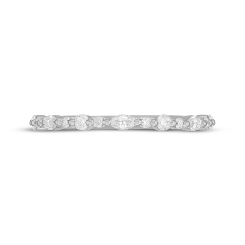 Main Image 3 of Neil Lane Artistry Marquise & Round-Cut Lab-Grown Diamond Anniversary Ring 3/8 ct tw 14K White Gold